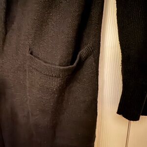 Black long cardigan